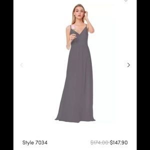 Bill Levkoff Blue Bridesmaid Dress